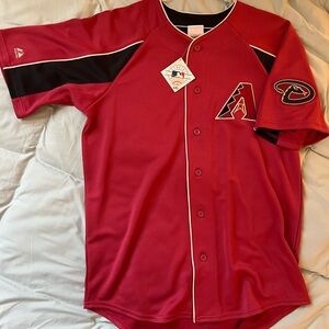 New w/ Tags Arizona Diamondbacks Stitched Logo Blank Size Medium Majestic Jersey